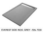 Channel shower tray, top of the range, 65 to 210 x 65 to 100 cm wide, PN24 non-slip solid resin, 10 colours, 5-year guarantee, free fast delivery